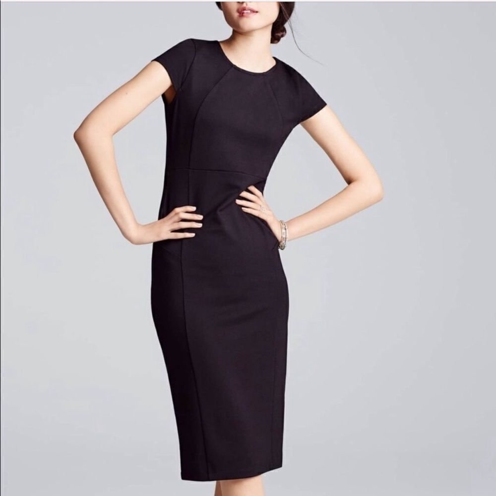 Felicity & Coco Black Sheath Bodycon Dress Sz Sm